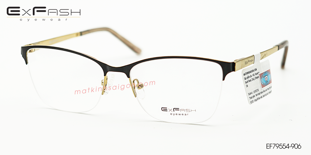 Gọng Kính Hợp Kim Exfash EF79554-906