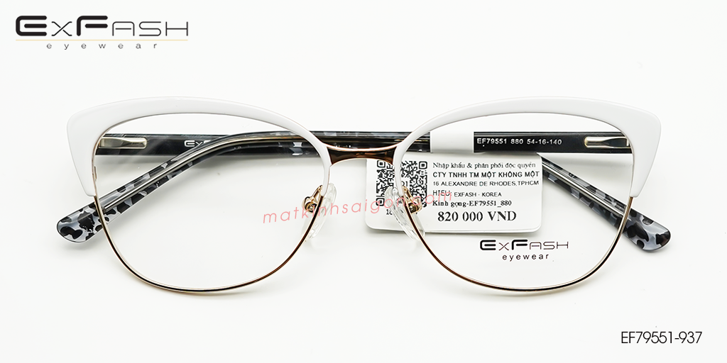 Gọng Kính Hợp Kim Exfash EF79551-880 - Hover