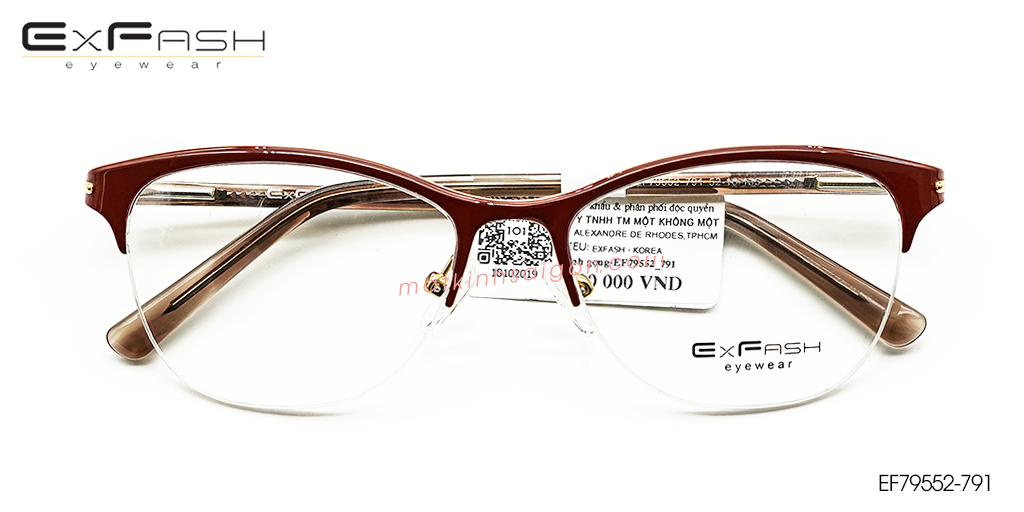 Gọng Kính Hợp Kim Exfash EF79552-791