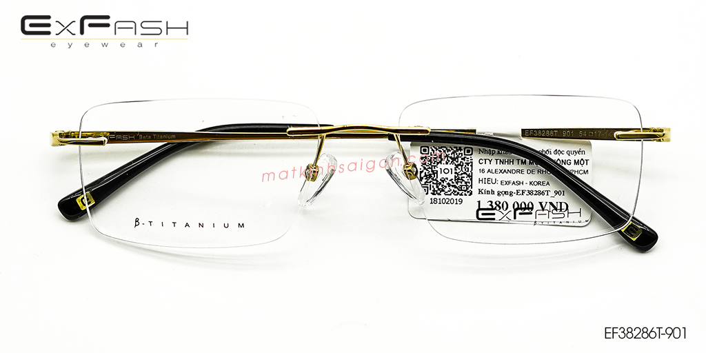Gọng Kính B-Titanium Exfash EF38286T-901 - Hover