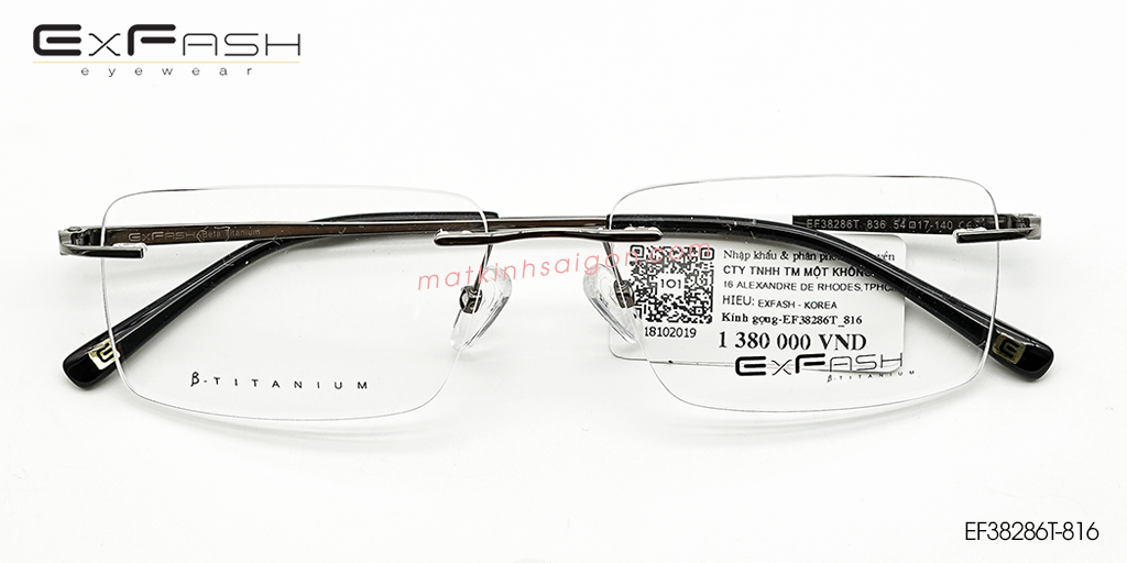 Gọng Kính B-Titanium Exfash EF38286T-816 - Hover