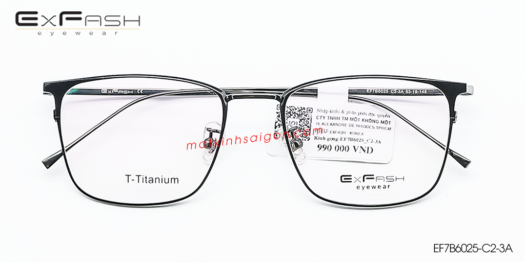 Gọng Kính B-Titanium Exfash EF7B6025-C2-3A - Hover