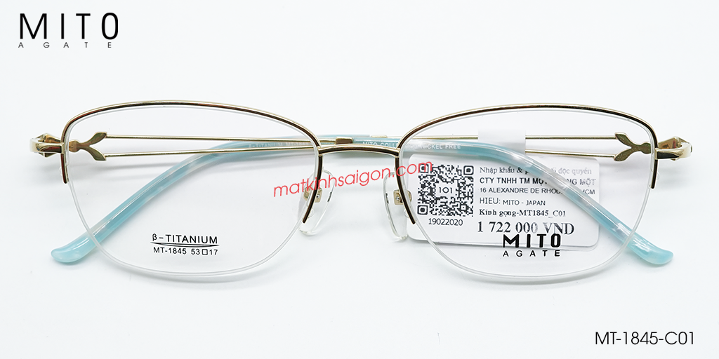 Gọng Kính B-Titanium MITO MT1845-C01 - Hover