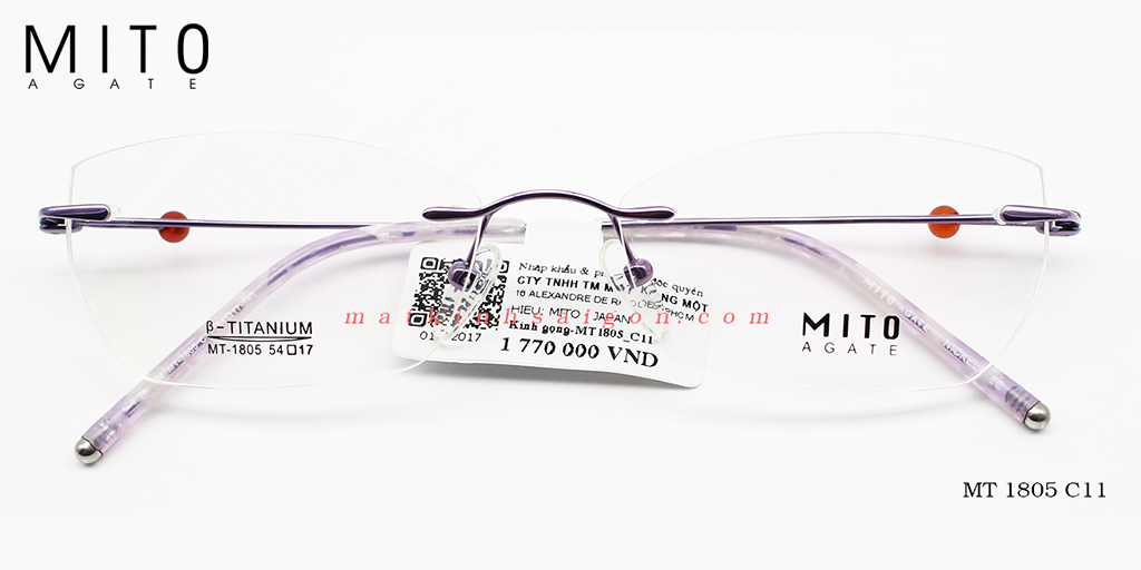 Gọng Kính Khoan MITO MT1805C11 - Hover