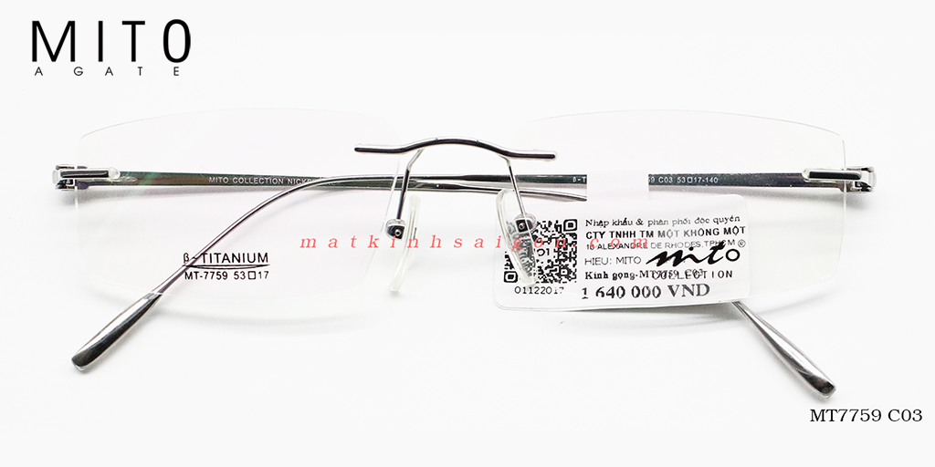 Gọng Kính Khoan  MITO MT7759C03 - Hover