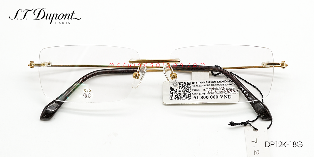 GỌNG KÍNH DUPONT DP124K 18G - Hover