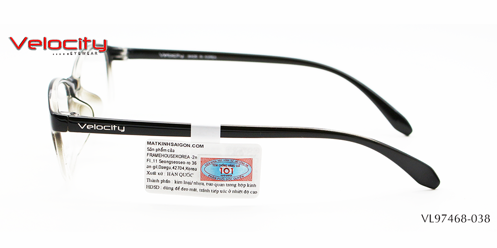 GỌNG KÍNH NHỰA NỮ VELOCITY VL97468-038 - Hình 4