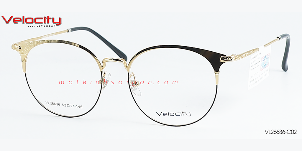 GỌNG KÍNH HỢP KIM VELOCITY VL26636-C02