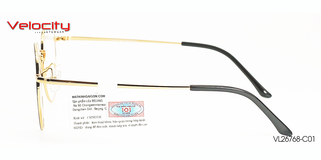 GỌNG KÍNH HỢP KIM VELOCITY VL26768-C01 - Hình 4