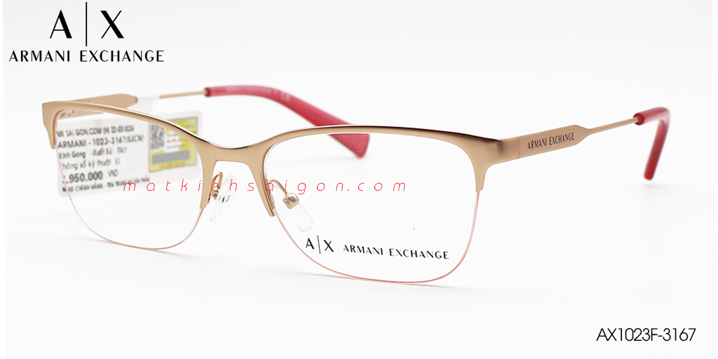Gọng Kính Hợp Kim Armani Exchange AX1023F-3167