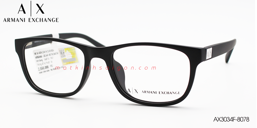 Gọng Kính Nhựa TR90 Armani Exchange AX3034F-8078