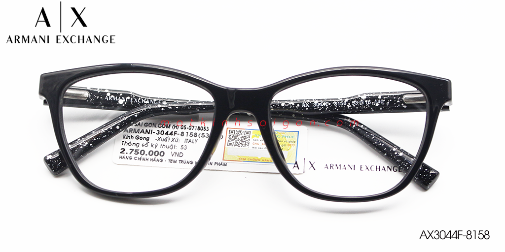 Gọng Kính Nhựa TR90 Armani Exchange AX3044F-8158 - Hover