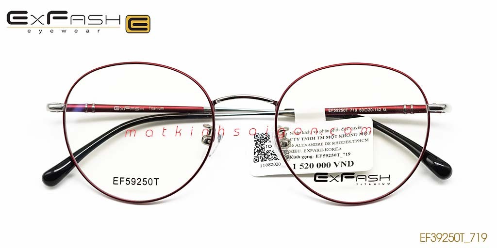 GỌNG KÍNH HỢP KIM EXFASH EF59250T_719 - Hover