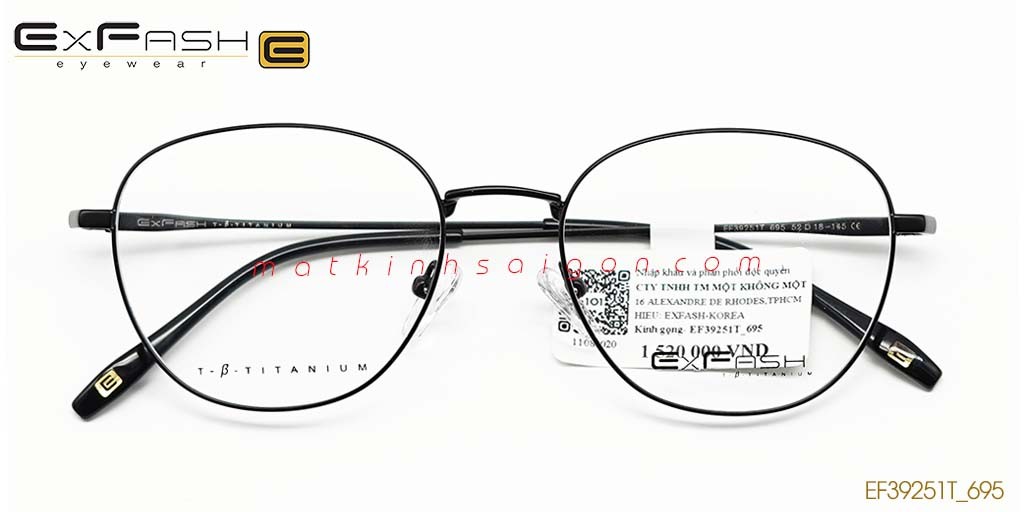 GỌNG KÍNH HỢP KIM EXFASH EF39251T_695 - Hover