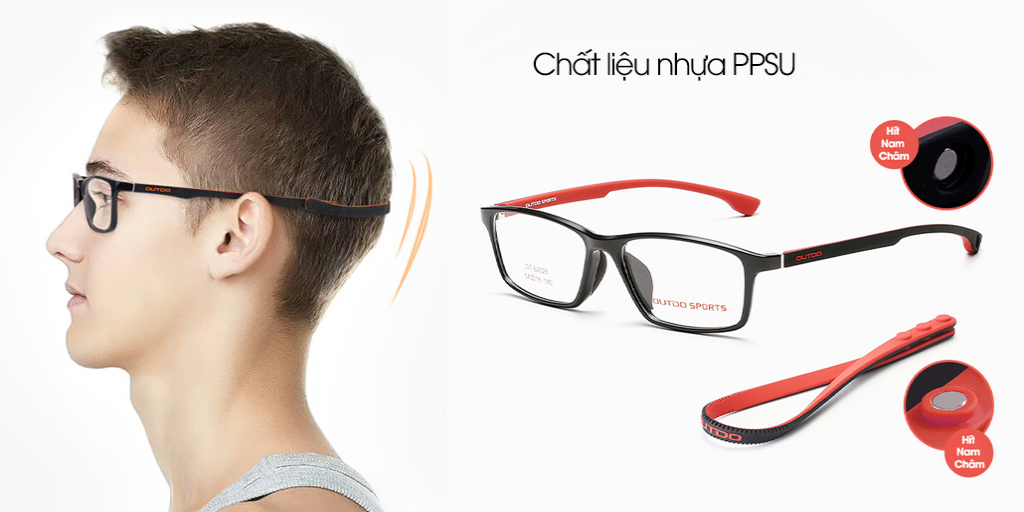 GỌNG KÍNH NHỰA PPSU OUTDO GT62024 C25 - Hover