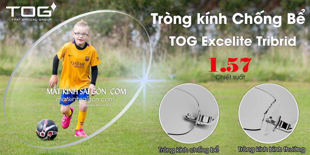 TRÒNG KÍNH CHỐNG BỂ TOG EXCELITE TRIBRID 1.60