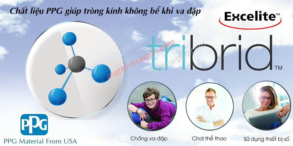 Tròng Kính Chống Bể 1.60 TOG Tribrid Bluloc - Hình 3