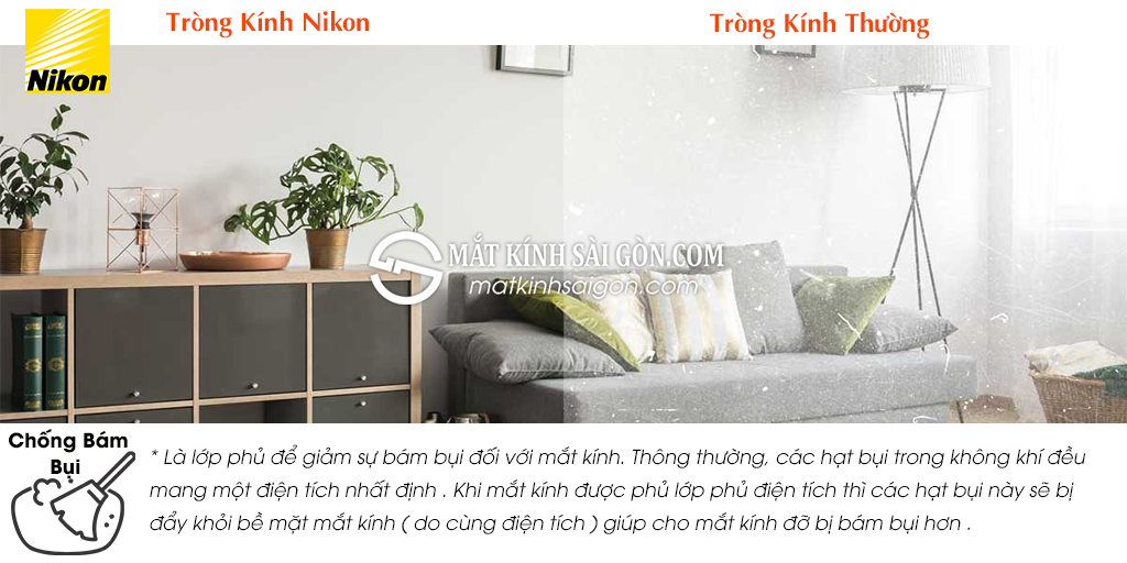 Tròng Kính Lọc Ánh sáng xanh Nikon 1.60 Lite AS SeeCoat Blue UV - Hình 7