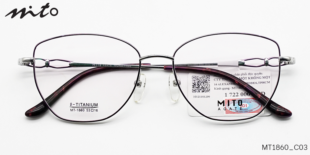 Gọng Kính Nữ Mito B-Titanium MT1860_C03 - Hover