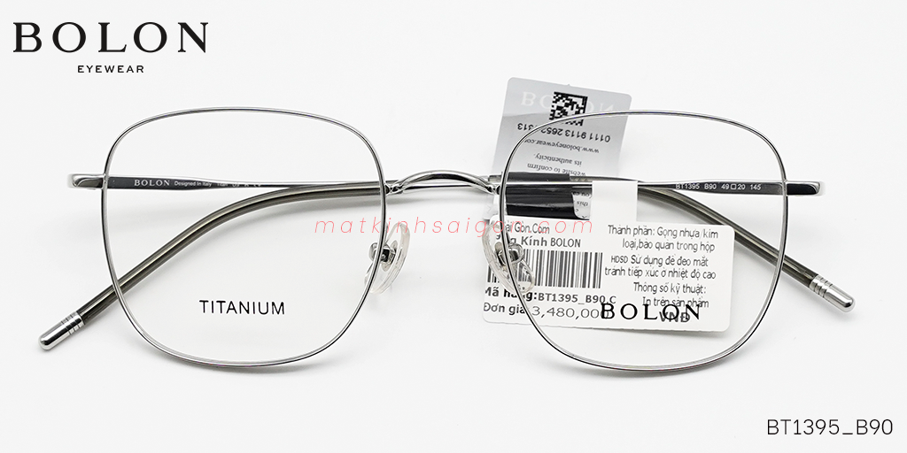 GỌNG KÍNH TITANIUM BOLON BT1395_B90 - Hover