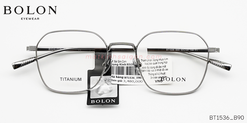 GỌNG KÍNH TITANIUM BOLON BT1536_B90 - Hover