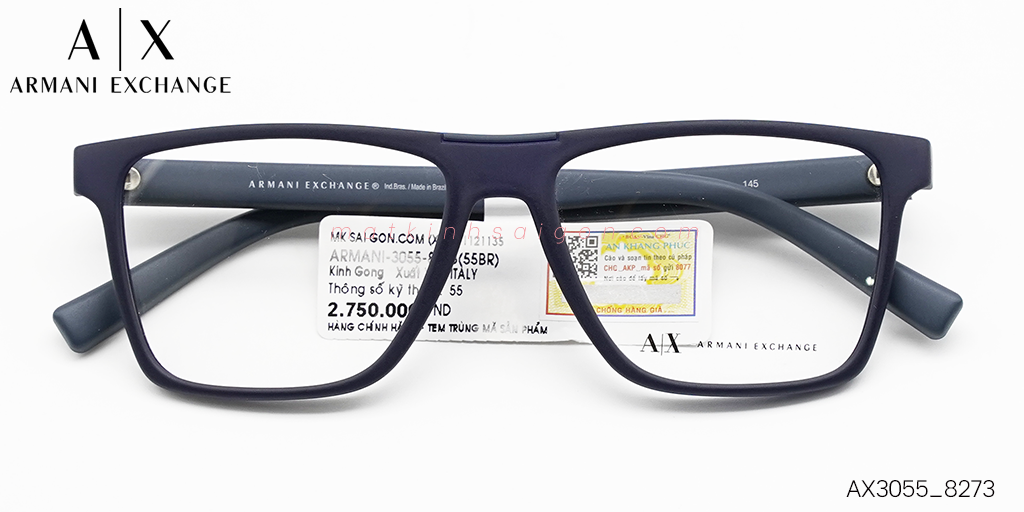 Gọng Kính Nhựa TR90 Armani Exchange AX3055_8273 - Hover