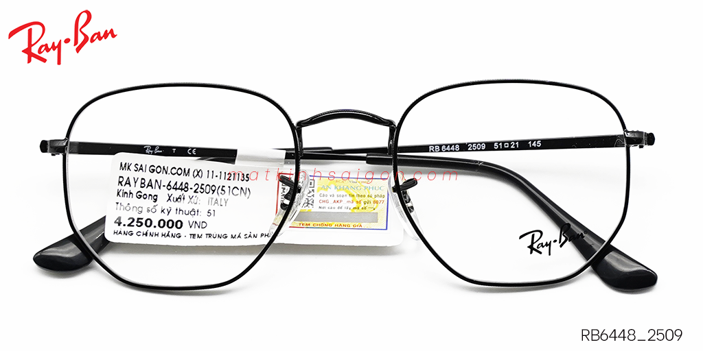 Gọng Kính Hợp Kim Metal RayBan RB6448_2509 - Hình 3