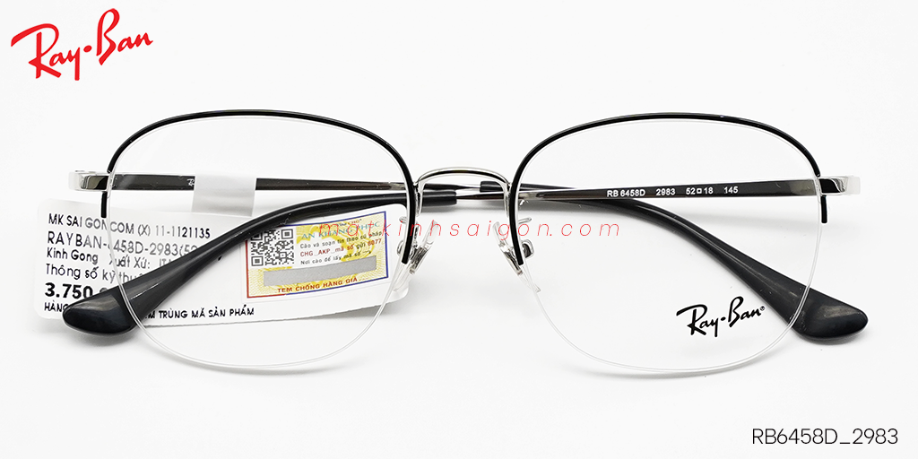 Gọng Kính Hợp Kim Metal RayBan RB6458D_2983 - Hover