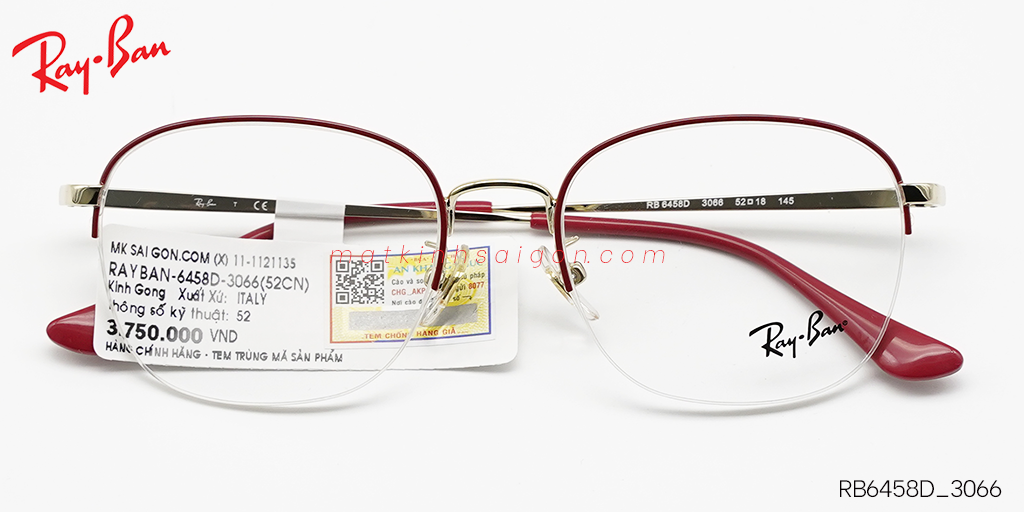 Gọng Kính Hợp Kim Metal RayBan RB6458D_3066 - Hover