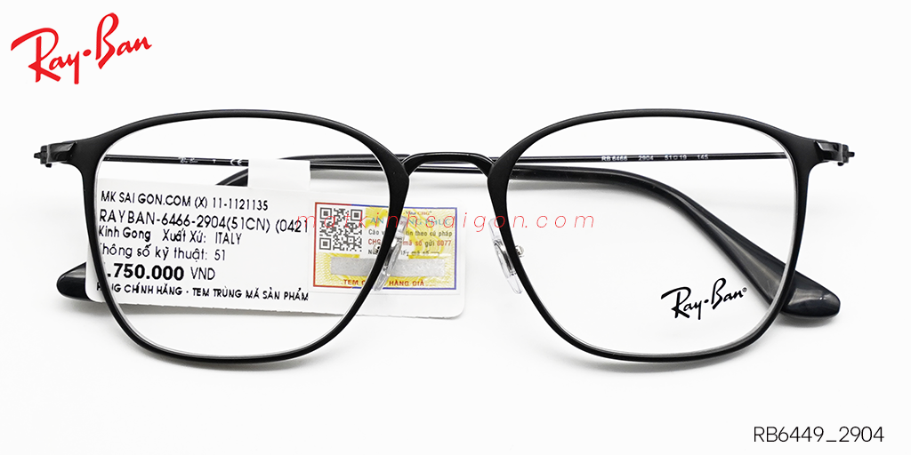 Gọng Kính Hợp Kim Metal RayBan RB6466_2904 - Hover