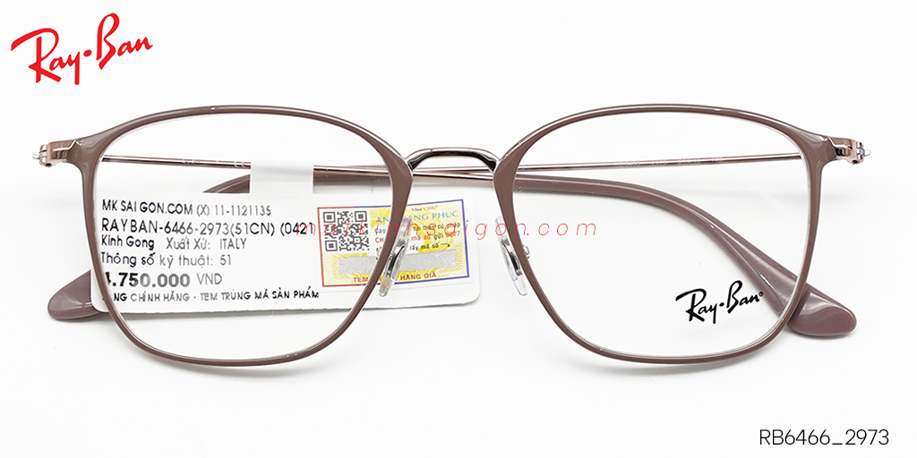 Gọng Kính Hợp Kim Metal RayBan RB6466_2973 - Hover