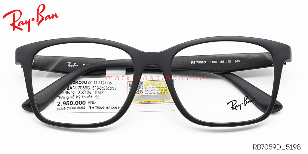 Gọng Kính Nhựa TR90 RayBan RB7059D_5198 - Hover
