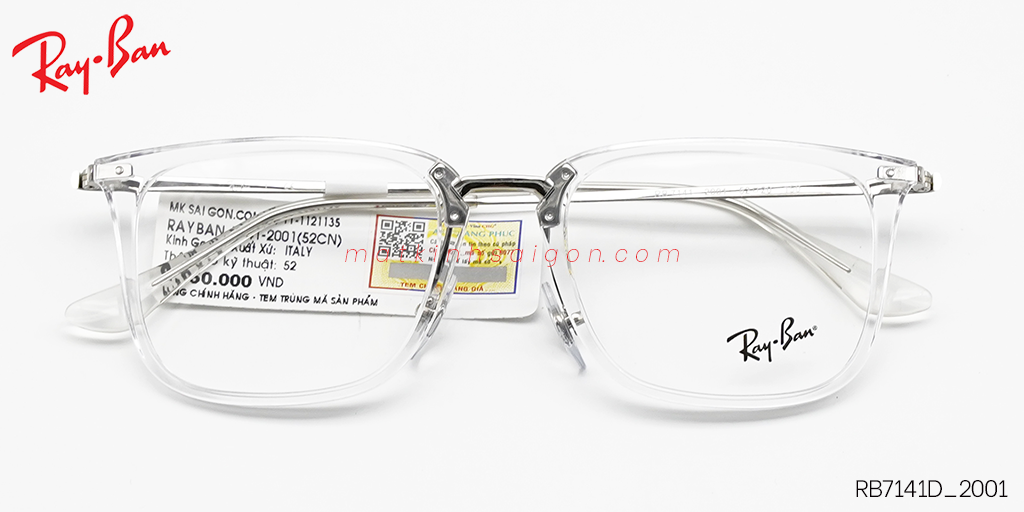 Gọng Kính Nhựa Hợp Kim RayBan RB7141_2001 - Hover