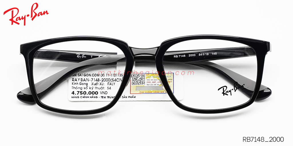 Gọng Kính Nhựa TR90 RayBan RB7148_2000 - Hover