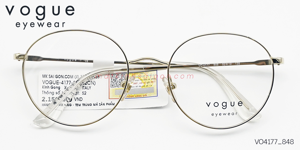 Gọng Kính Hợp Kim Metal Vogue VO4177_848 - Hover