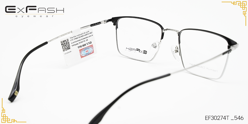 Gọng kính Hợp Kim Exfash EF30274T_546 - Hình 5
