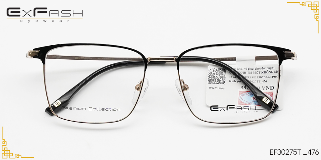 Gọng kính Hợp Kim Exfash EF30275T _476 - Hover