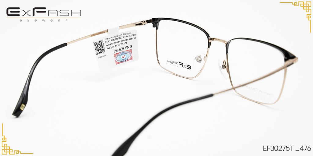 Gọng kính Hợp Kim Exfash EF30275T _476 - Hình 5