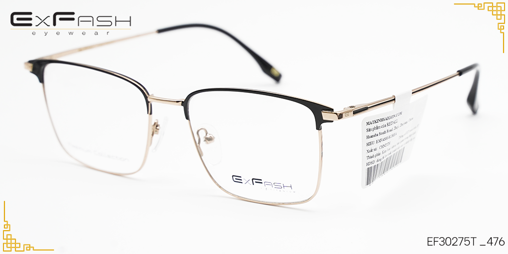 Gọng kính Hợp Kim Exfash EF30275T _476 - Hình 6