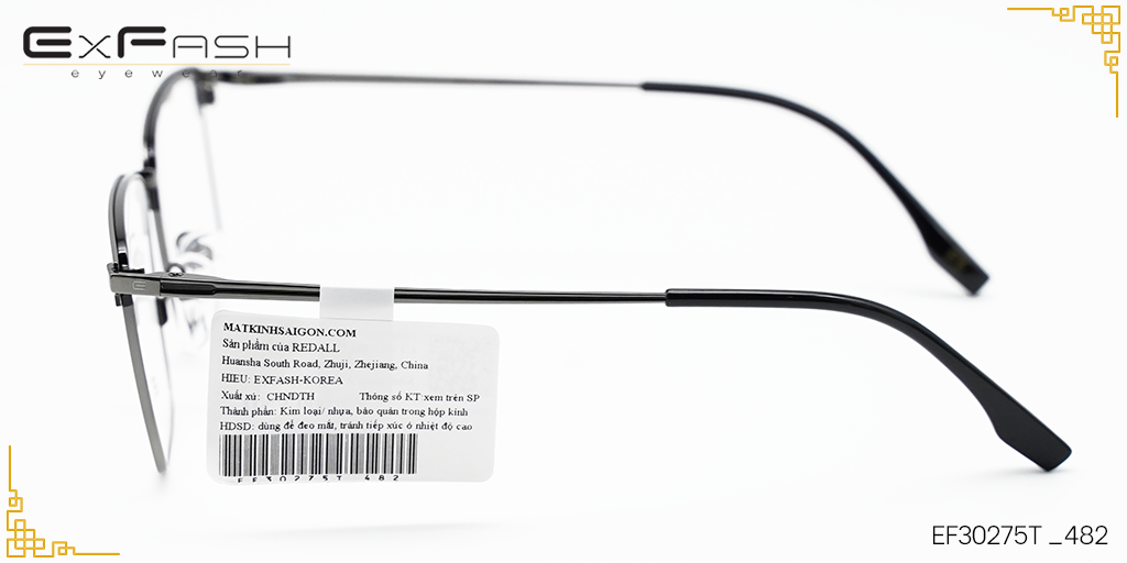 Gọng kính Hợp Kim Exfash EF30275T _482 - Hình 7