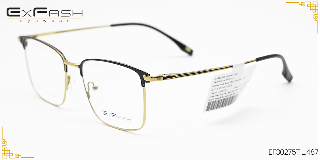 Gọng kính Hợp Kim Exfash EF30275T _487 - Hình 6