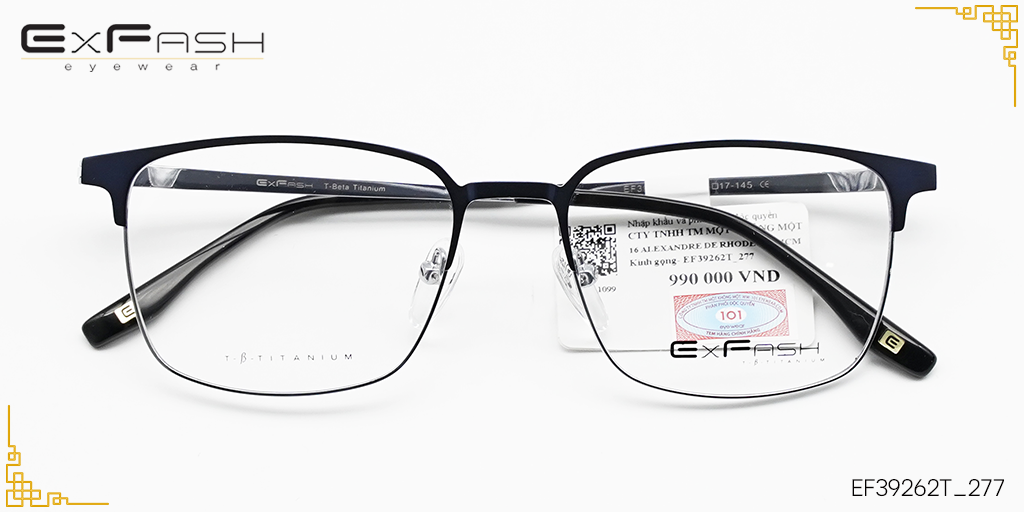 Gọng Kính Hợp Kim Exfash EF39262T_277 - Hover