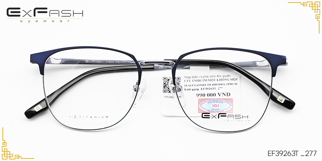 Gọng Kính Hợp Kim Exfash EF39263T _277 - Hover