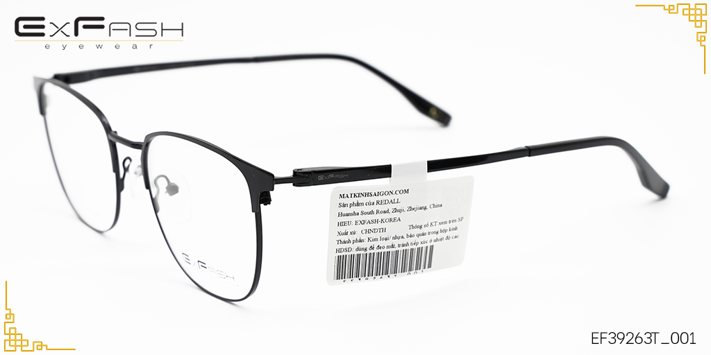 Gọng Kính Hợp Kim Exfash EF39263T_001 - Hình 5