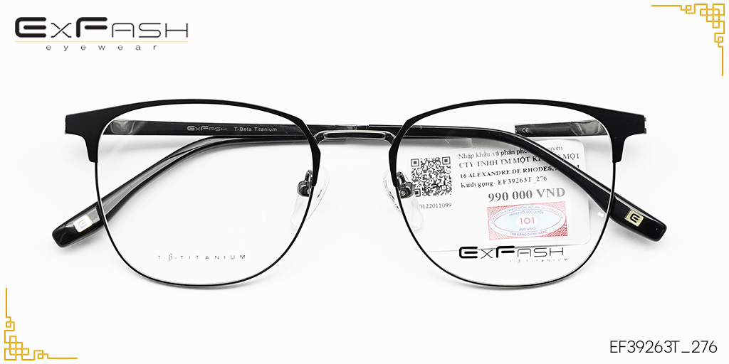 Gọng Kính Hợp Kim Exfash EF39263T_276 - Hover