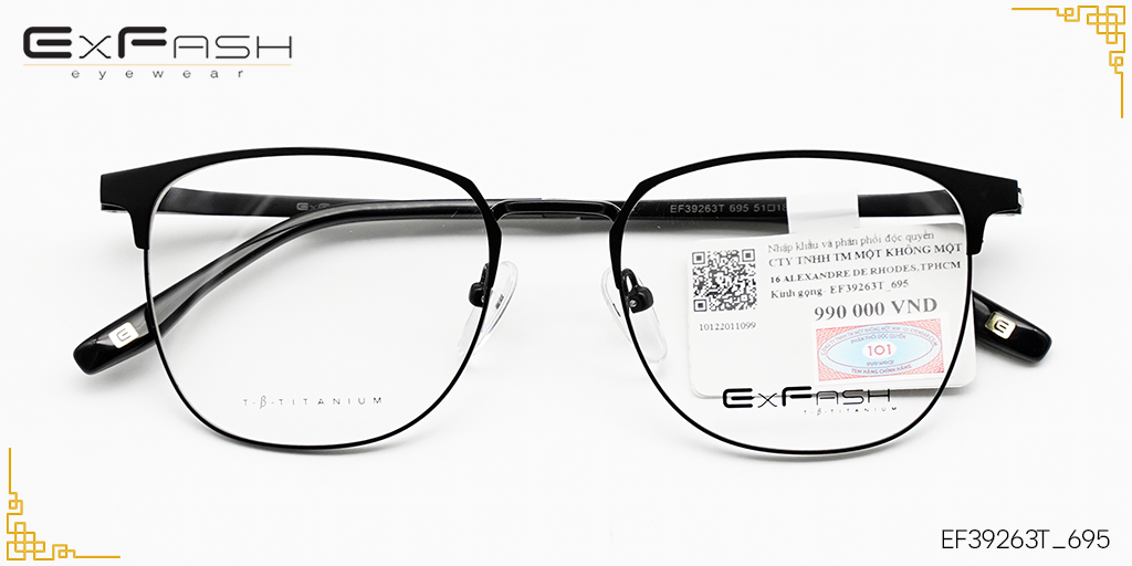 Gọng Kính Hợp Kim Exfash EF39263T_695 - Hover