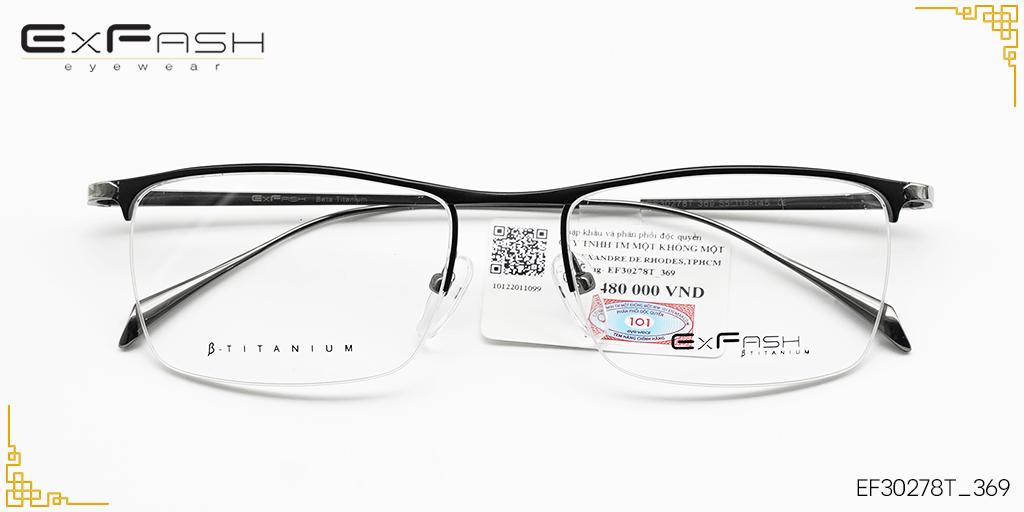 Gọng Kính Exfash EF30278T 369 - Hover