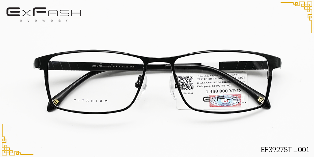 Gọng Kính Exfash EF39278T 001 - Hover