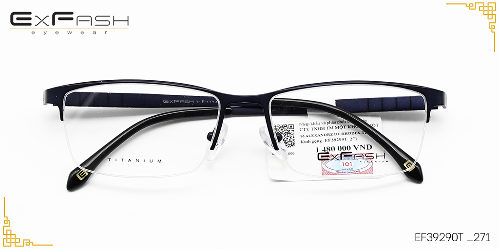 Gọng Kính Exfash EF39290T 271 - Hover