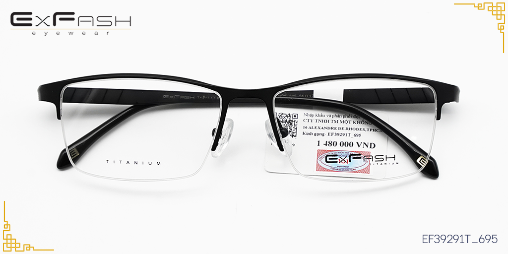 Gọng Kính Titanium Exfash EF39291T_695 - Hover